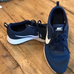 Blue Nike running shoes size 11